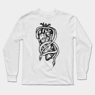 Clear Snakes with Human Hearts Long Sleeve T-Shirt